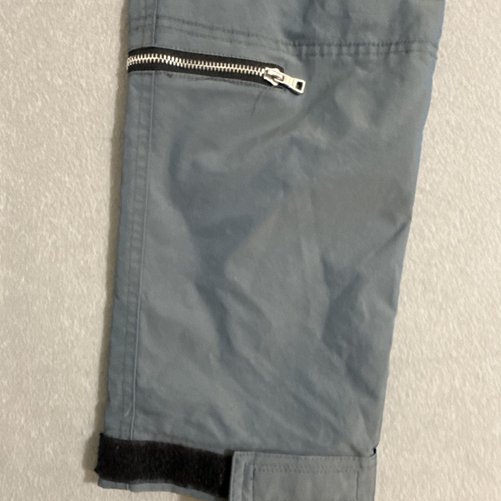 Vintage Pants Mens Large Cargo Combat Nylon IRIDESCENT Zip Pockets Y2K Rave - Picture 15 of 16